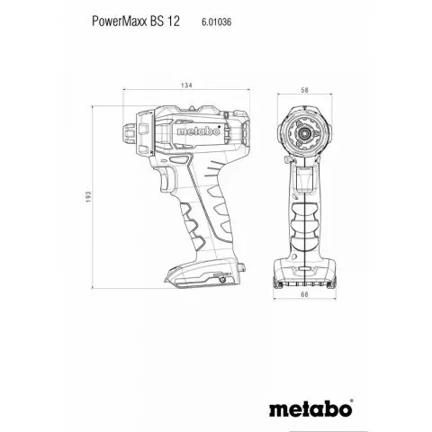 Metabo - Combo Set 2.7.1 12 V Aku udarni odvrtač i Aku  bušilica/odvrtač - 2