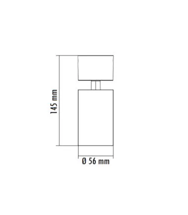 SVETILJKA JM-4063 PLAFONSKA 1*GU10 CRNA 200264 - 1