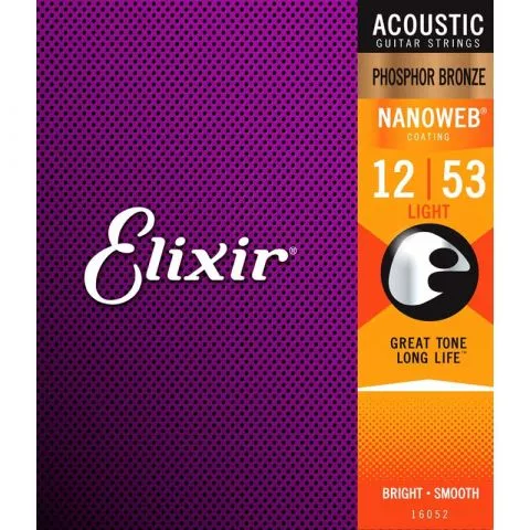 Elixir 16052 Nanoweb žice za akustičnu gitaru - 0