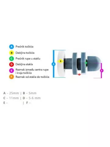 Točkići za tuš kabinu Quartz KER LUX3D - 4