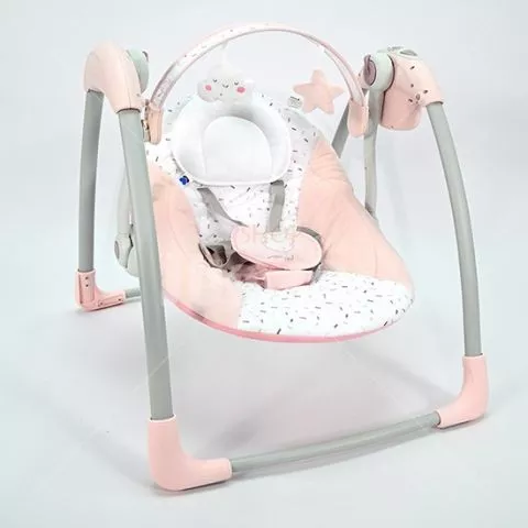 Ljuljaška za bebe Chillo sa adapterom do 11kg Kikka Boo – Hippo Dreams Pink - 0