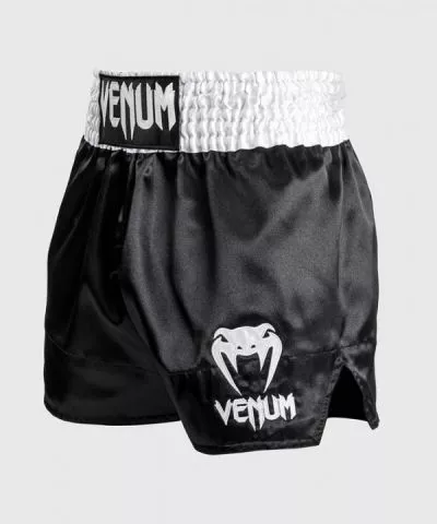 Venum Classic Muay Thai Šorc Crno/Belo/Beli XXL - 0