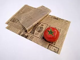 Mali kraft, novinski / newspaper omotni papir za burger i brzu hranu šifra 132N - 0