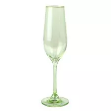 Staklena čaša sa stopom zelena - 0