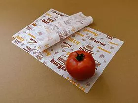 Mali štampani omotni papir za burger i brzu hranu Šifra 123B - 0