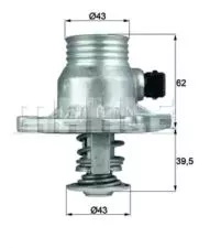 Termostat BMW M62 E38 E39 Behr    - 0