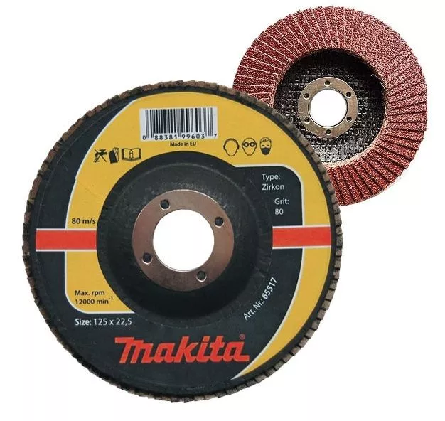 Makita - Lamelni disk 180mm G80 za nerđajuće čelike - cirkon aluminijum P-65595 - 0