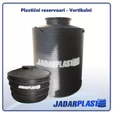 Vertikalni plastični rezervoar 750l - 0