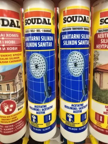 Sanitarni silikon SOUDAL - 0