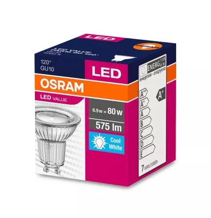 Led sijalica Osram 6,9w 120 stepeni GU10 4000k 575lm - 0