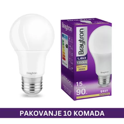 Led sijalica 15W E27 – pakovanje 10 komada - 0