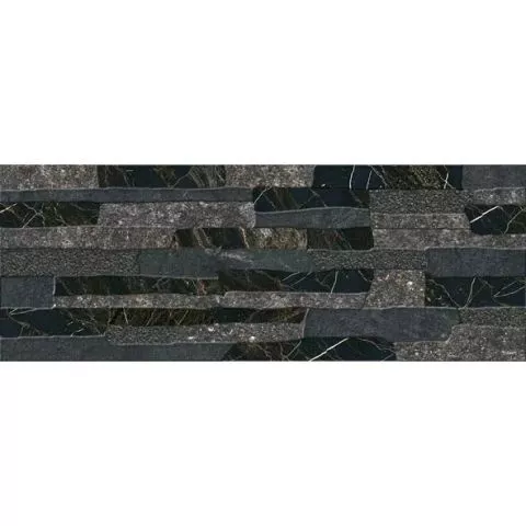 Keramičke pločice zidne Quarry Black Stone 21×56  - 1