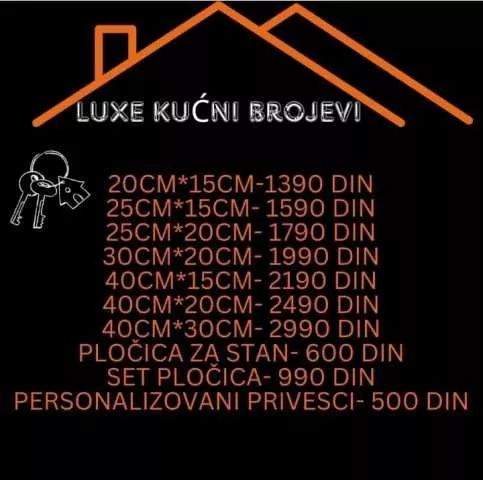 Luxe kućni brojevi - 9