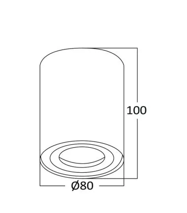 BRY-GAMA-8011-RND-BLC-GU10-SPOTLIGHT BH04-30301 - 1