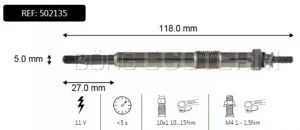 Grejač motora PEŽO 407,607/CITROEN c5,c8 /FORD FOCUSII,MONDEO 2.0HDI 2002-BORG   - 0