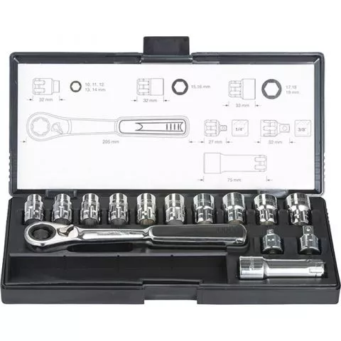 Makita - Set nasadnih ključeva B-65595 - 0