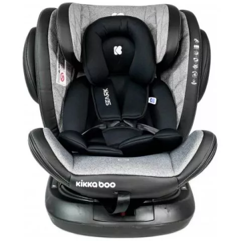 KIKKABOO AUTOSEDIŠTE 0-1-2-3 (0-36 KG) STARK ISOFIX LIGHT GREY - 0