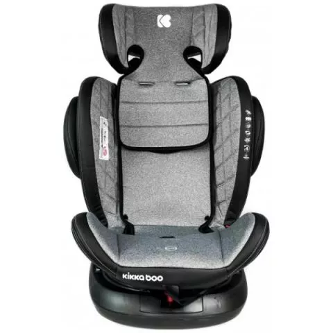 KIKKABOO AUTOSEDIŠTE 0-1-2-3 (0-36 KG) STARK ISOFIX LIGHT GREY - 1