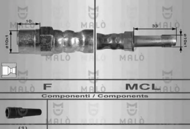 Kočiono crevo BMW E39 MALO zadnje    - 0