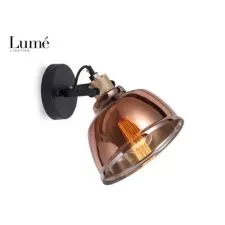 Luna 221 ZIDNA LAMPA 1*E27 CRNA/BAKAR 202004 - 0