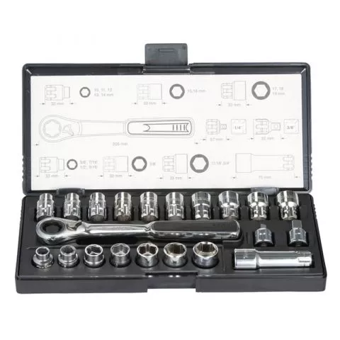 Makita - Set prolaznih ključeva sa čegrtaljkom B-65604 - 0