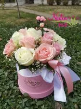 Roze i bele ruže K046 - 0