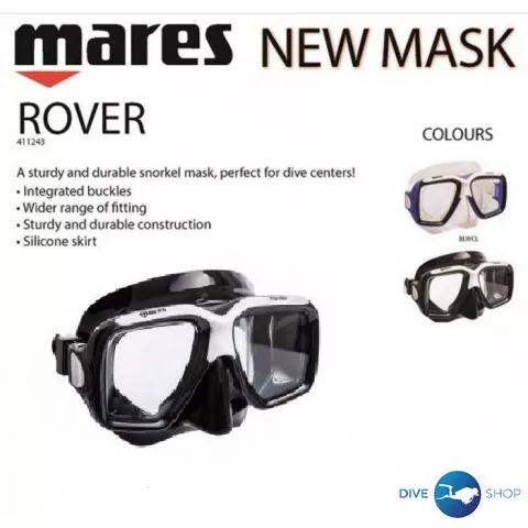 Mares Maska Rover crno belo - 0