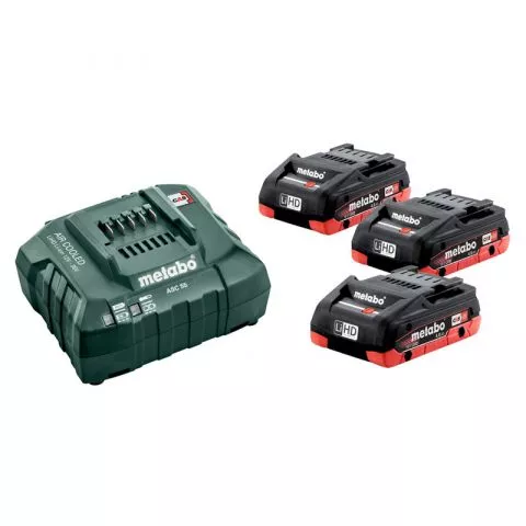 Metabo - Basic Set 3 x LiHD 4.0 Ah - 0