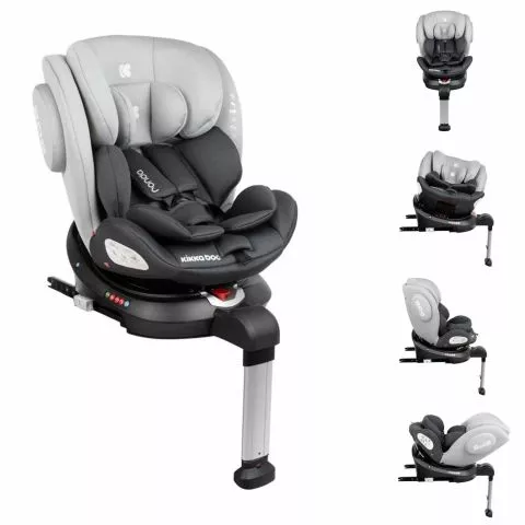 KIKKABOO AUTOSEDIŠTE 0-1-2-3 (0-36 KG) RONDA SA ISOFIX-OM LIGHT GREY - 0