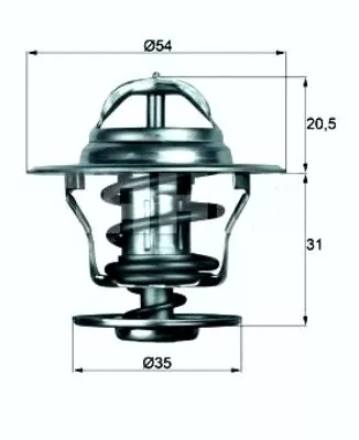 Termostat OPEL ASCONA B 87-102 1.6-1.8 Behr  - 0