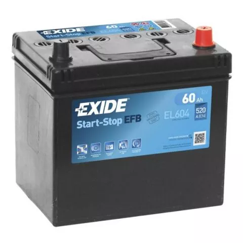 Start-Stop Akumulator EXIDE  12V 60Ah 520A EFB desno+ - 0