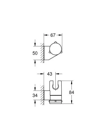 Držač tuš ručice 27595000 Grohe - 1