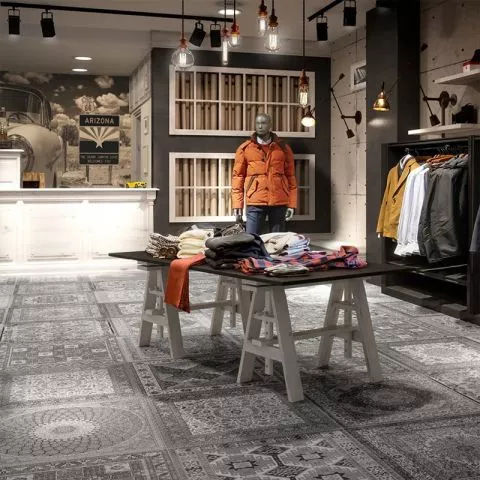 Podne keramičke pločice Kilim black natural 60×60  - 1