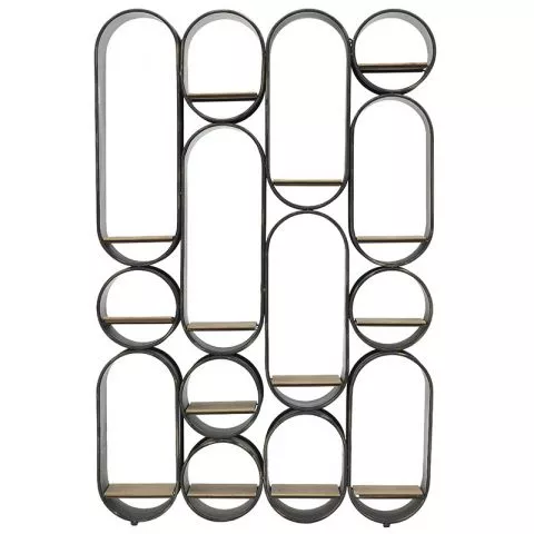 Polica metal drvo 98X20X150cm - 1