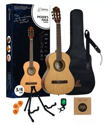 Ortega RPPC34 Picker’s Pack klasična gitara paket - 0