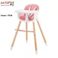 Hranilica Kinderkraft Sienna 2 u 1, PINK - 0