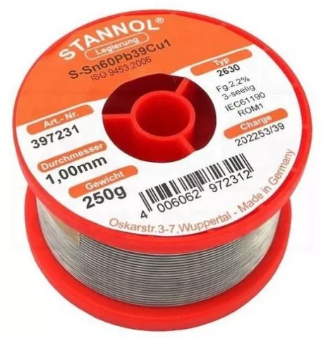 Stannol - Stannol Tinol žica ø1mm 250g - 0