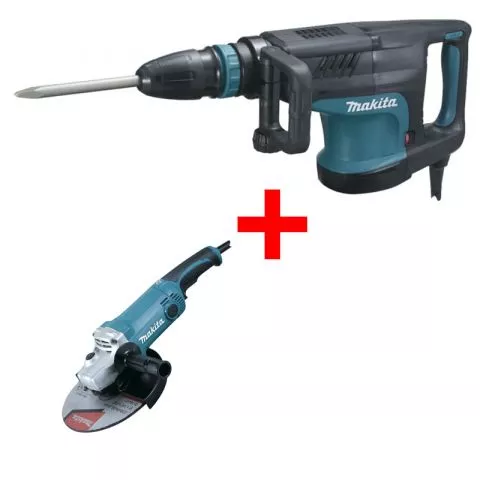 Makita - Štemarica HM1203C + Ugaona brusilica GA9050 - 0