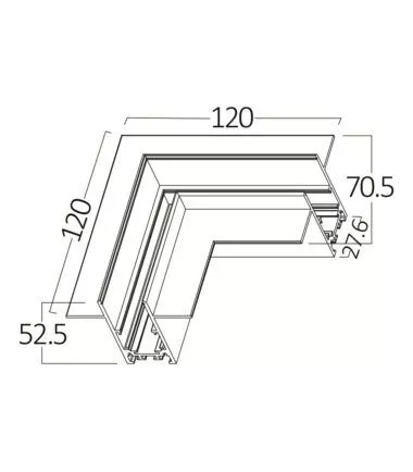 BRY-M01-CRC02-48VDC-CRNI-KONEKTOR ZA MAGNETNU ŠINU BY41-10111 - 1