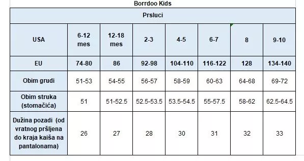 Prsluk za bebe A012 - 0