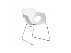Plasticna stolica-OLE-K60-S-bela - 0