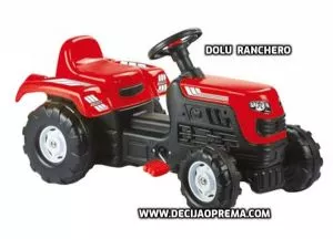 Traktor na pedale Dolu Ranchero Crveni - 0