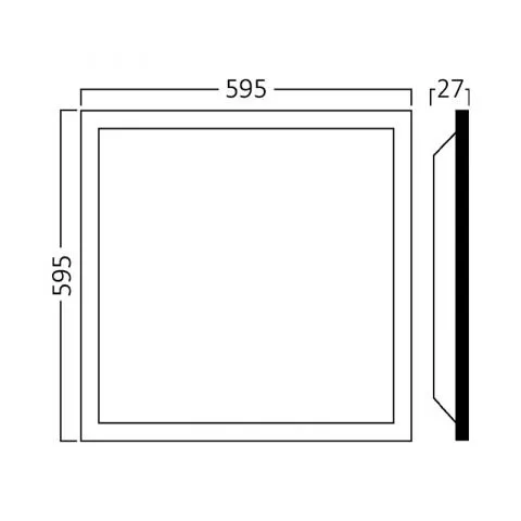 Led panel 40w 595x595mm ugradni 4000k - 0