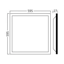 Led panel 40w 595x595mm ugradni 4000k - 0