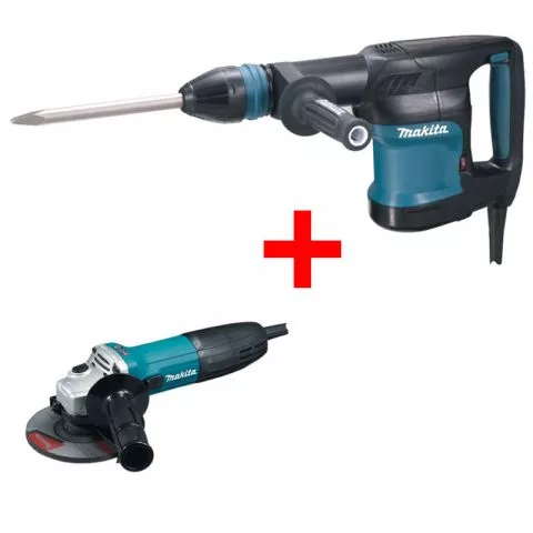 Makita - Štemarica HM0870C + Ugaona brusilica GA5030 - 0