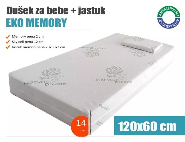 EKO MEMORY DUŠEK + JASTUK - 0