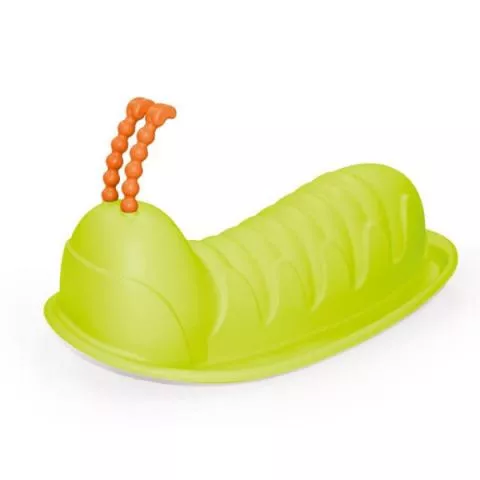 Dolu Klackalica za decu Puž Caterpillar Rocker Zelena - 0