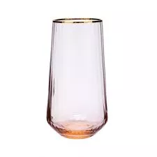 Staklena čaša sa zlatnim obodom - 0