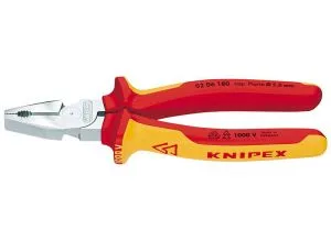 Knipex - Kombinovana klešta 1000V VDE 180mm Ojačana, KNIPEX 02 06 180 - 0